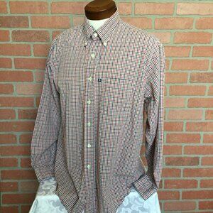 Brooks Brothers 346 Mens Button Front Shirt Size Large Plaid